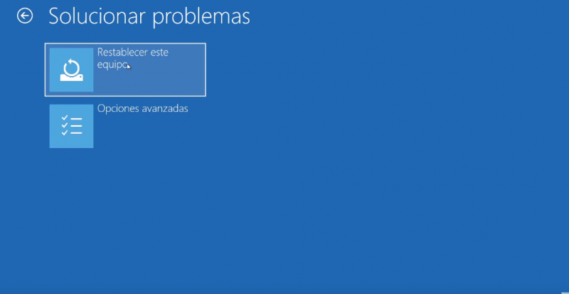 Acceder a las opciones de recuperación de Windows 10 desde la pantalla - Como Recuperar La Pantalla De Inicio De Windows 10