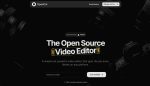 Página de inicio de OpenCut, el editor de vídeo de código abierto